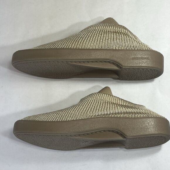 NEW Arcopedico Sz 43/10 Womens Tan Knit Mesh Slip On Loafers Sock Shoes Anatomic - Picture 5 of 15